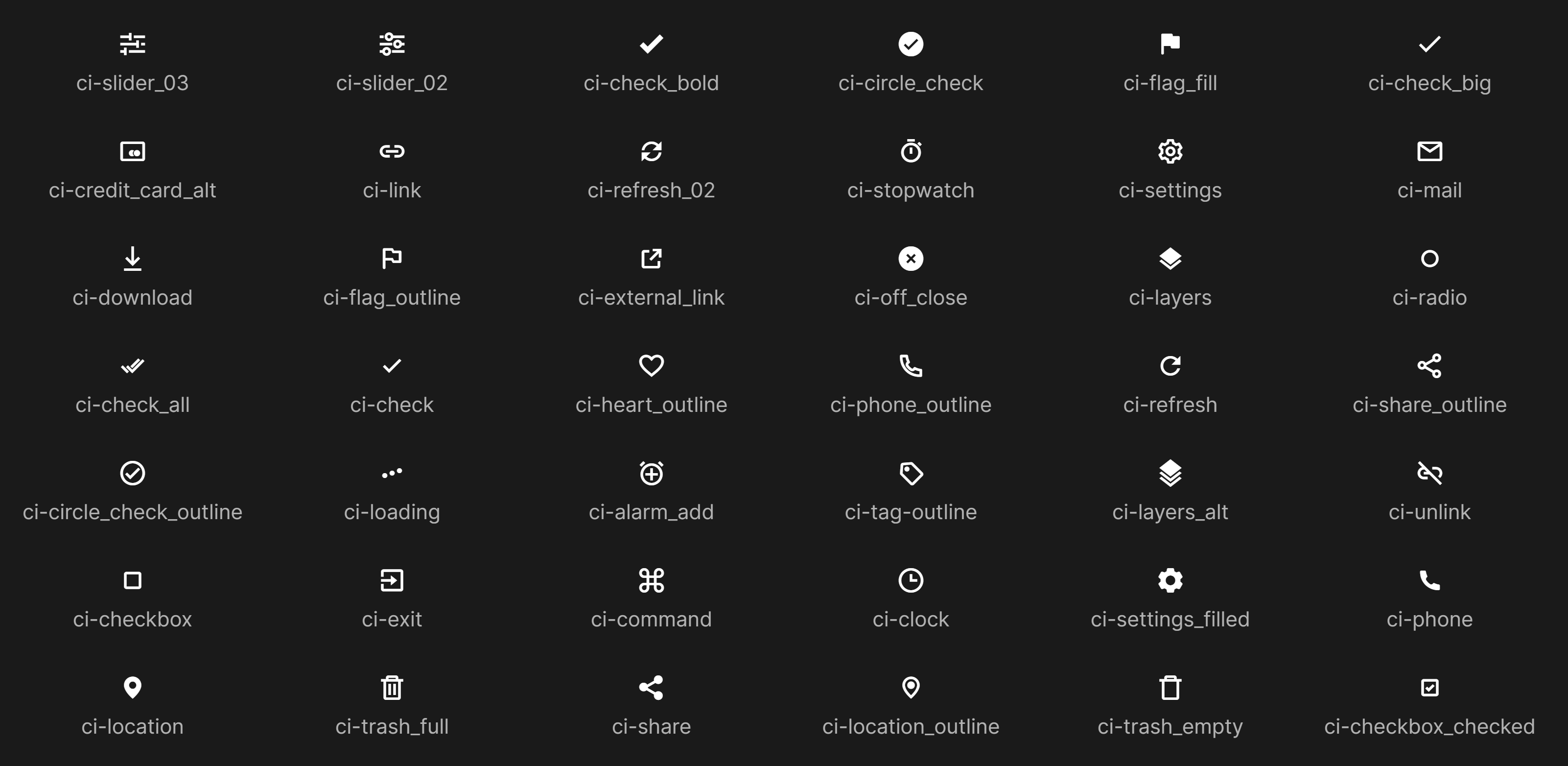 CSS Icons 7